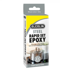 EPOXY LIQUID RAPID SET STEEL 40ML