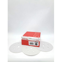 WHITE DRY SANDING VELCRO DISC P60 150MM