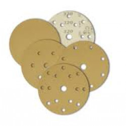 WHITE DRY SANDING VELCRO DISC P40 150MM 
