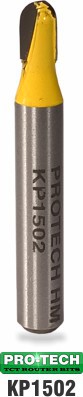 Veining router bit sample